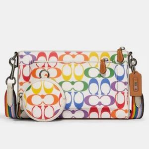 NWT Multi color Coach Crossbody